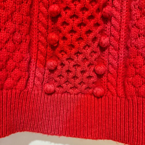 J. Crew Red Wool Blend Crew Neck Sweater - Size Large - Picture 7 of 12